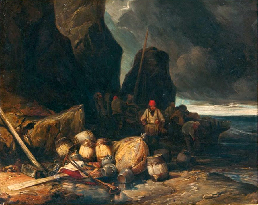 smugglers on the beach